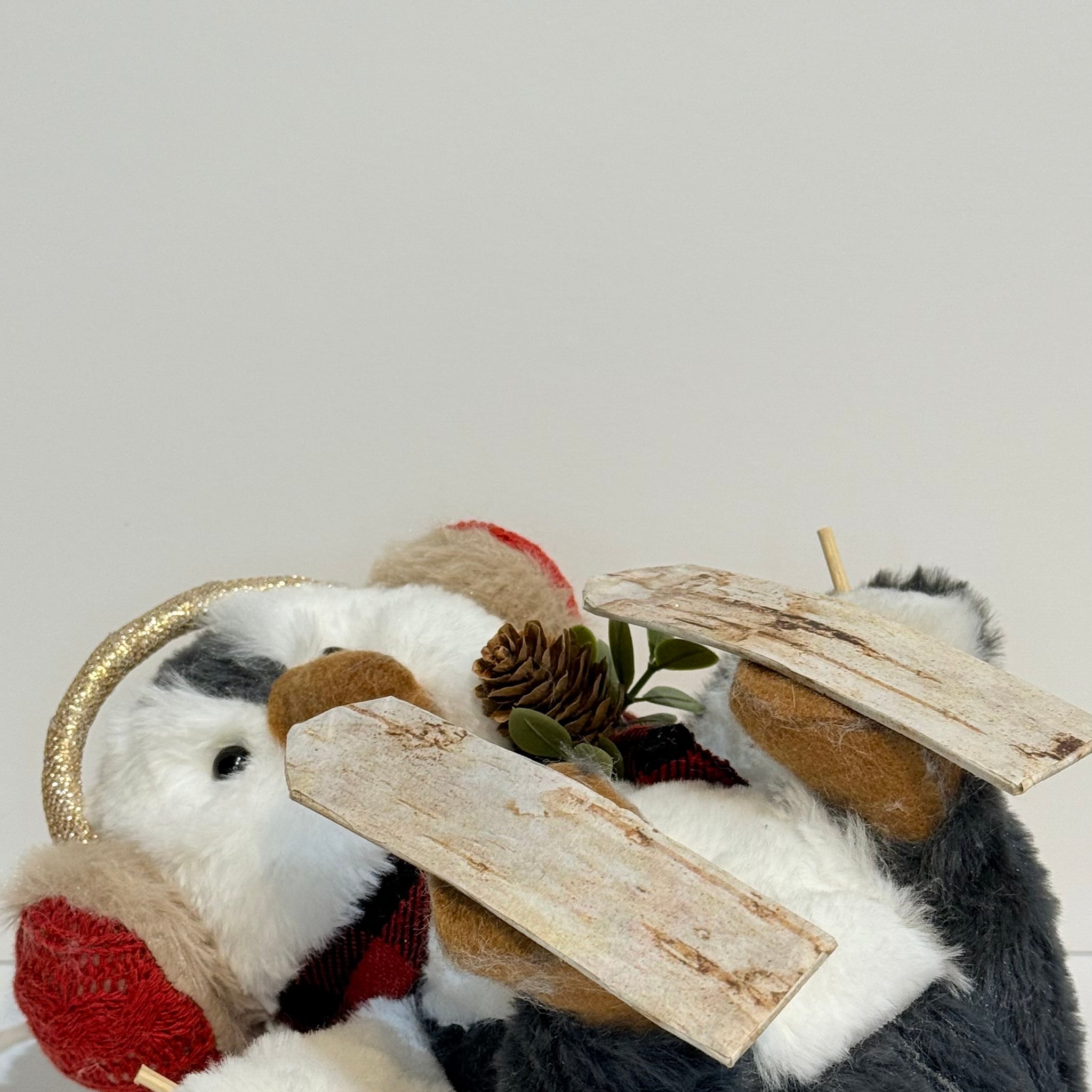 Pingüino con esquís