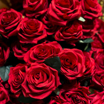 RAMO DE ROSA X10 ROJO