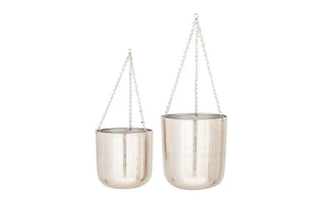 Set de 2 piezas DE Macetas Colgantes Cilindro