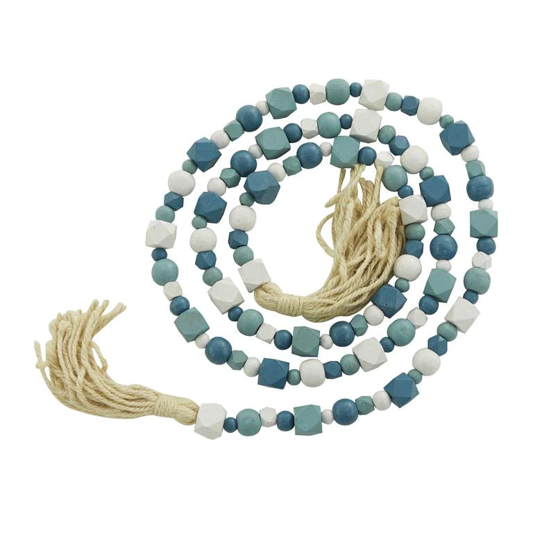 ROSARIO DE MADERA LORETO ESTILO BOHEMIO MULTI AZUL