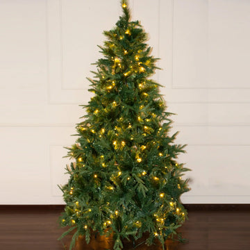 ARBOL VERDE LUXE C/LUZ CALIDA