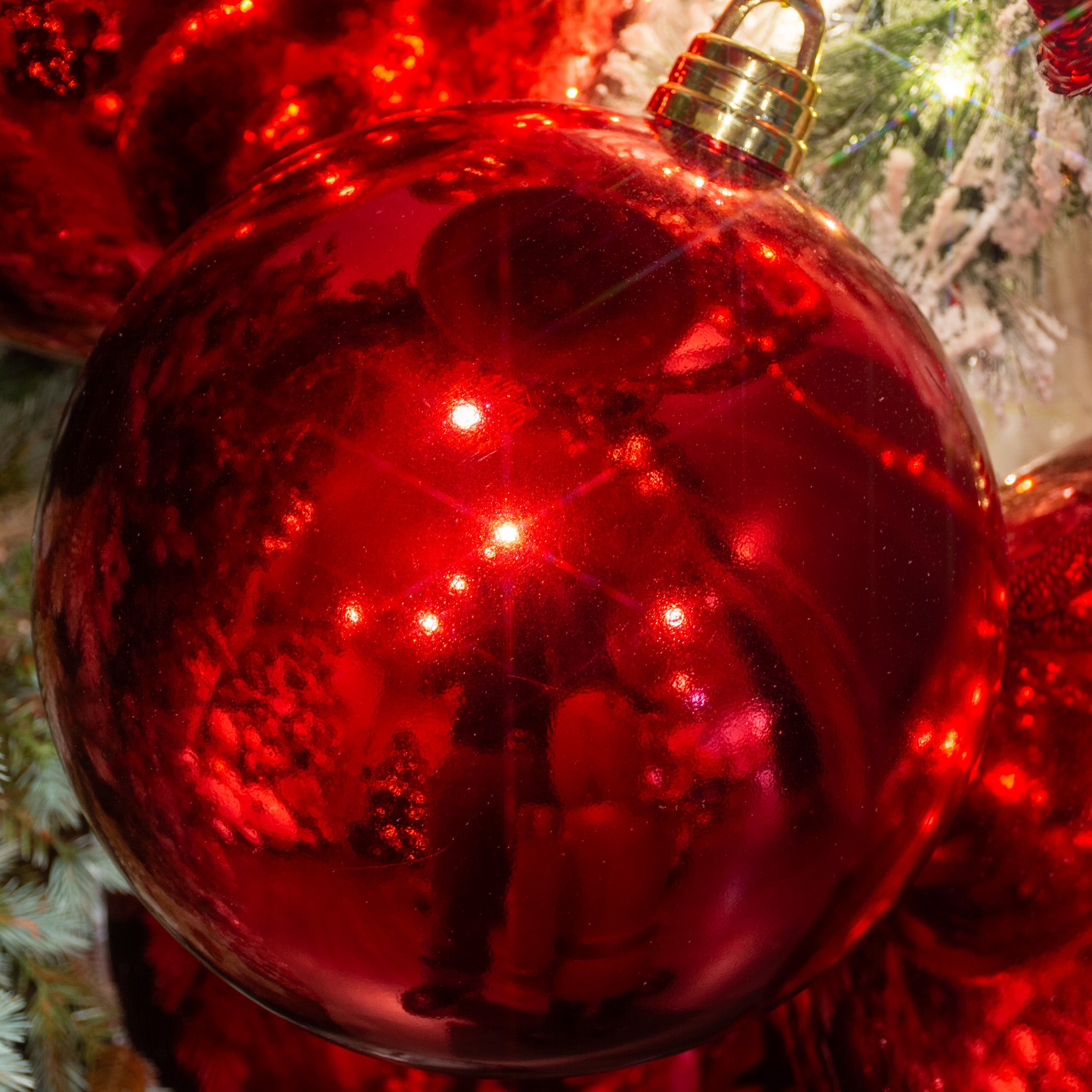 ESFERA ESPEJO ROJO