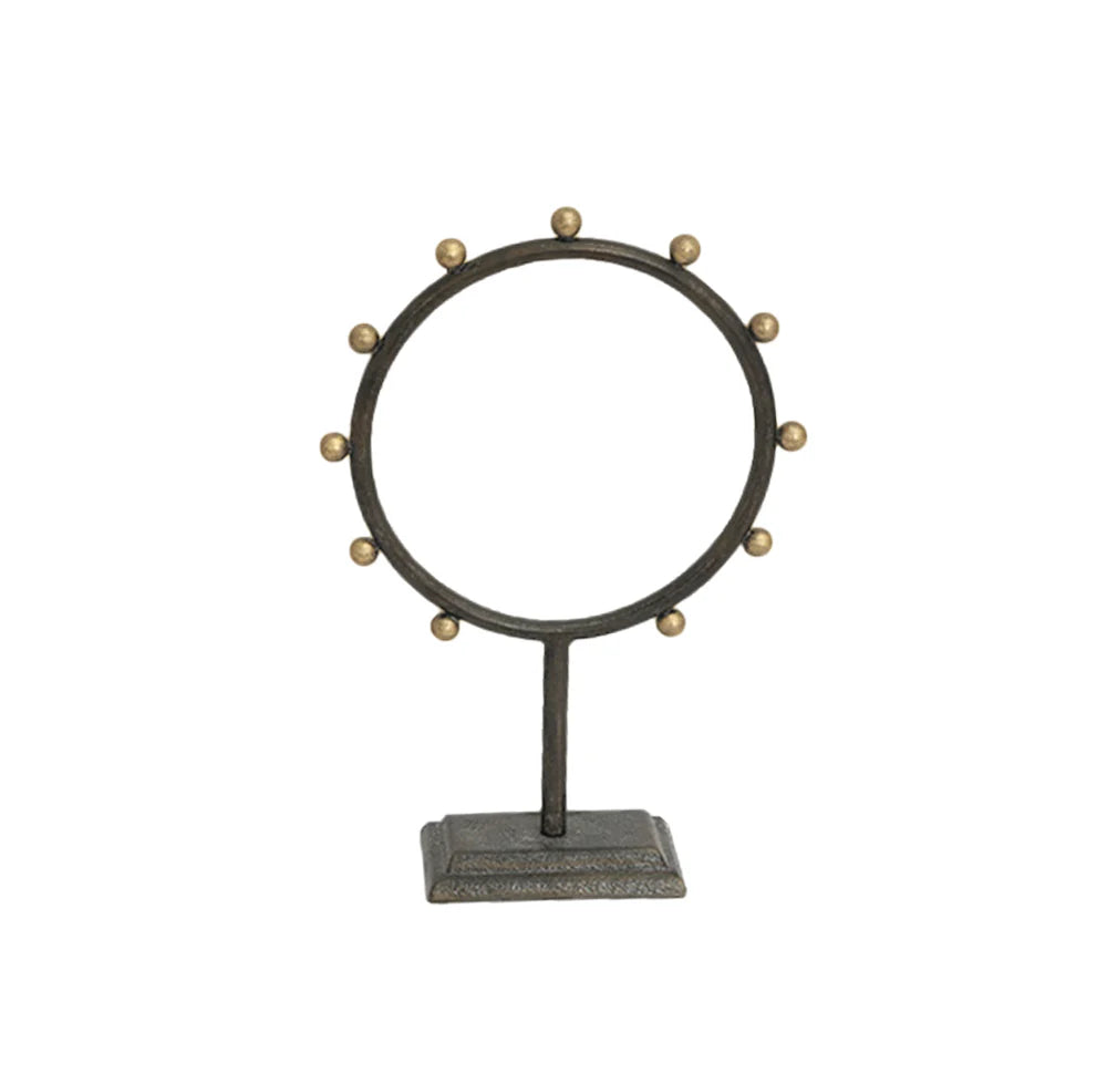 ESCULTURA DECORATIVA CIRCULAR DE METAL NAIROBI CH