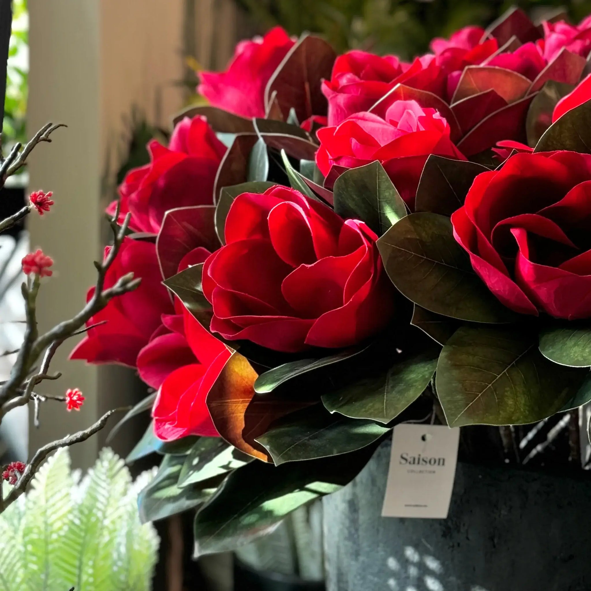 VARA DE MAGNOLIA ROJA