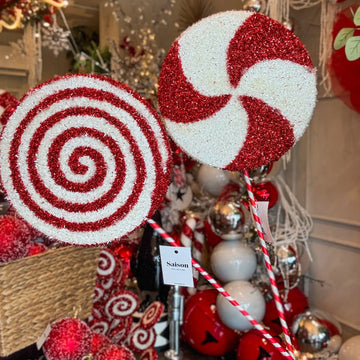 PALETA DE 71 CM ROJO/BLANCO