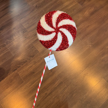 PALETA DE 61 CM ROJO/BLANCO