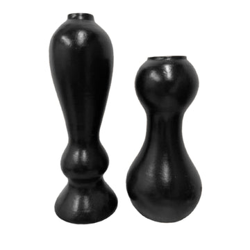 SET 2 FLOREROS NEGRO
